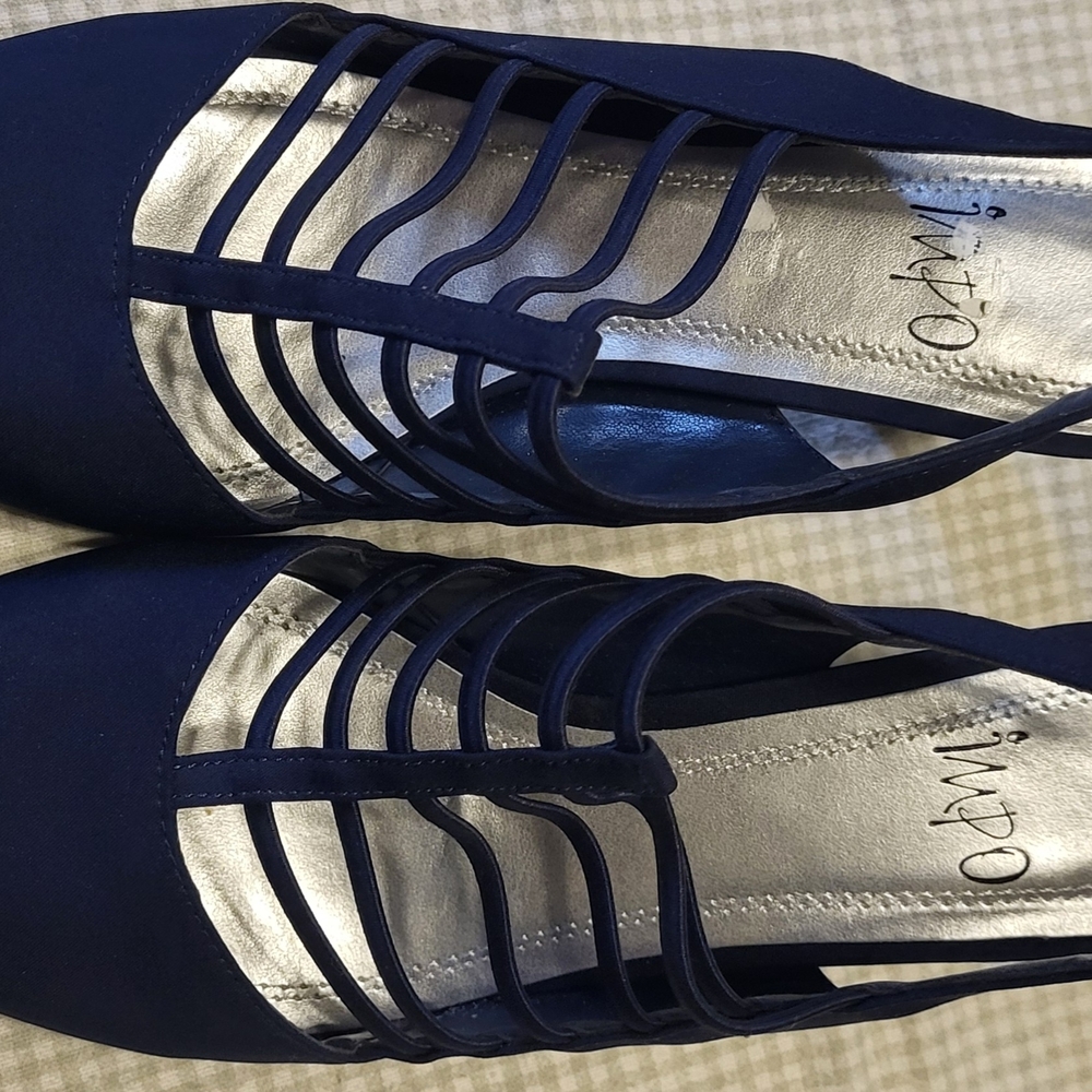 Impo Navy Strappy Heels